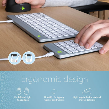 R-GO TOOLS NUMPAD BREAK NUMERIC KEYPAD WITH WHITE WIRE