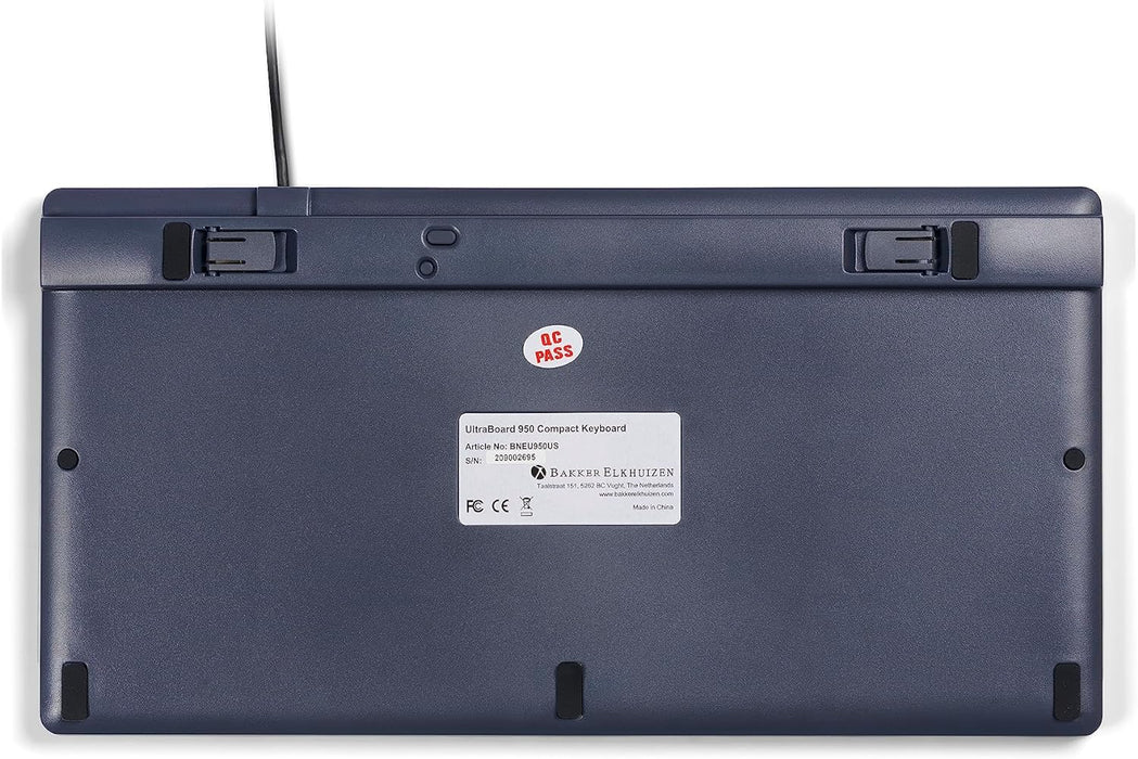 Bakker Elkhuizen BNEU950US Keyboard US QWERTY Ultraboard 950 white-silver