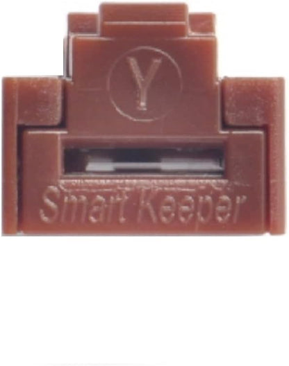 Smart Keeper RJ45 Port Lock with Key - 10 Locks 1 Key (Brown)