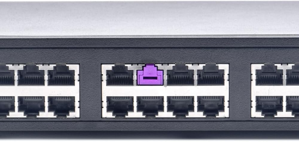 SmartKeeper Essential / 100 x RJ45 Port Blockers without Lock Key Basic/Purple 100 Pieces purple