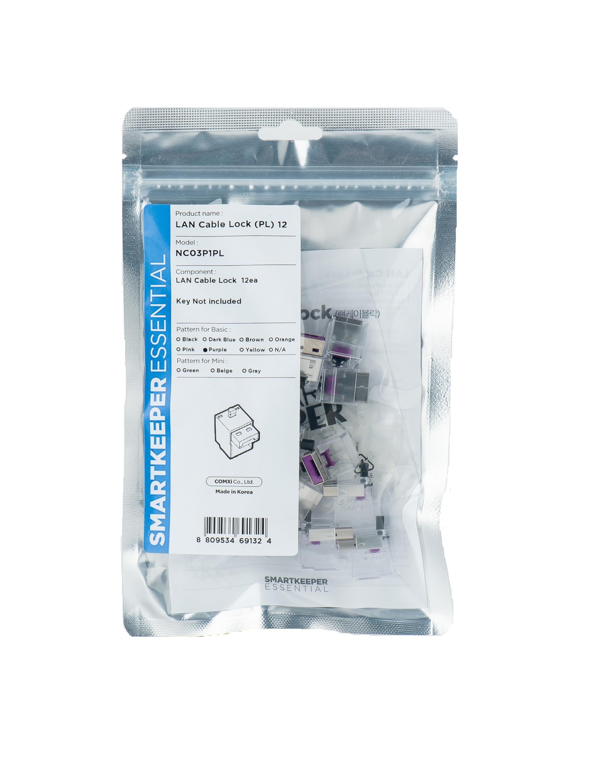SmartKeeper Basic LAN Cable Lock lila