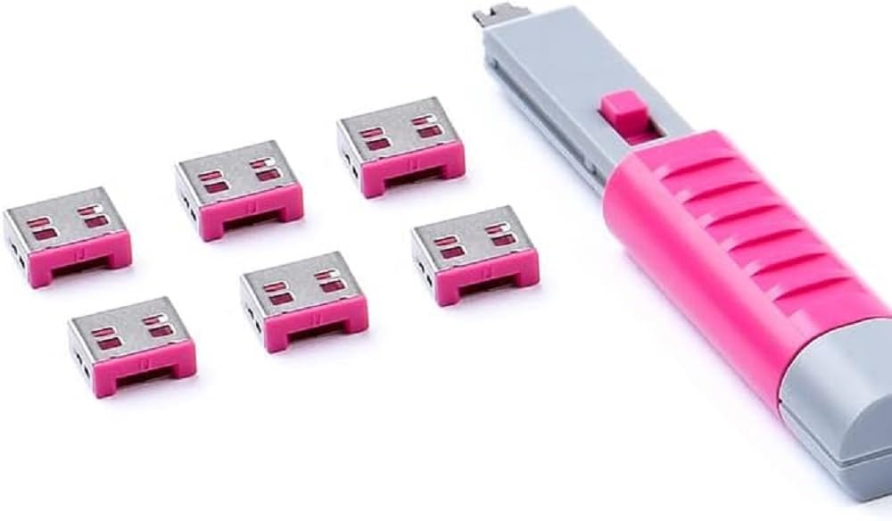 SmartKeeper Basic USB-A Port Blocker pink