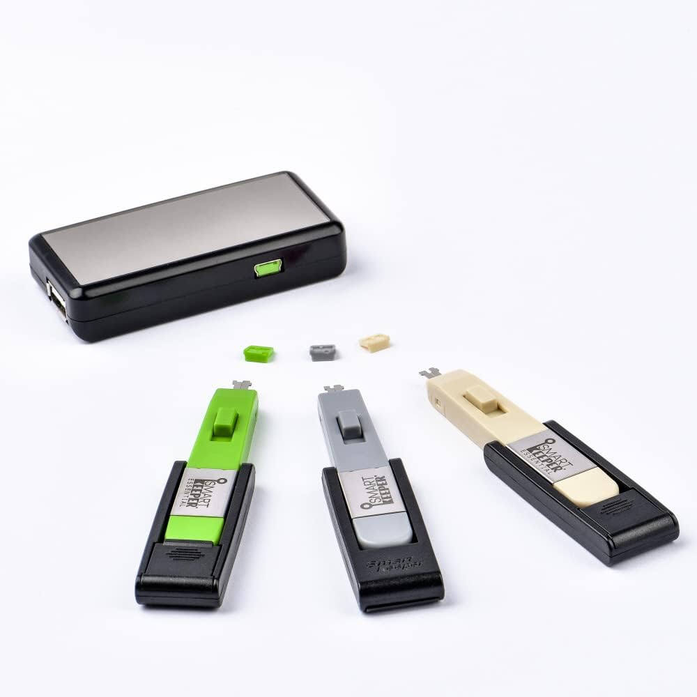 SmartKeeper Essential / 10 x Mini USB B Port Blockers/Beige