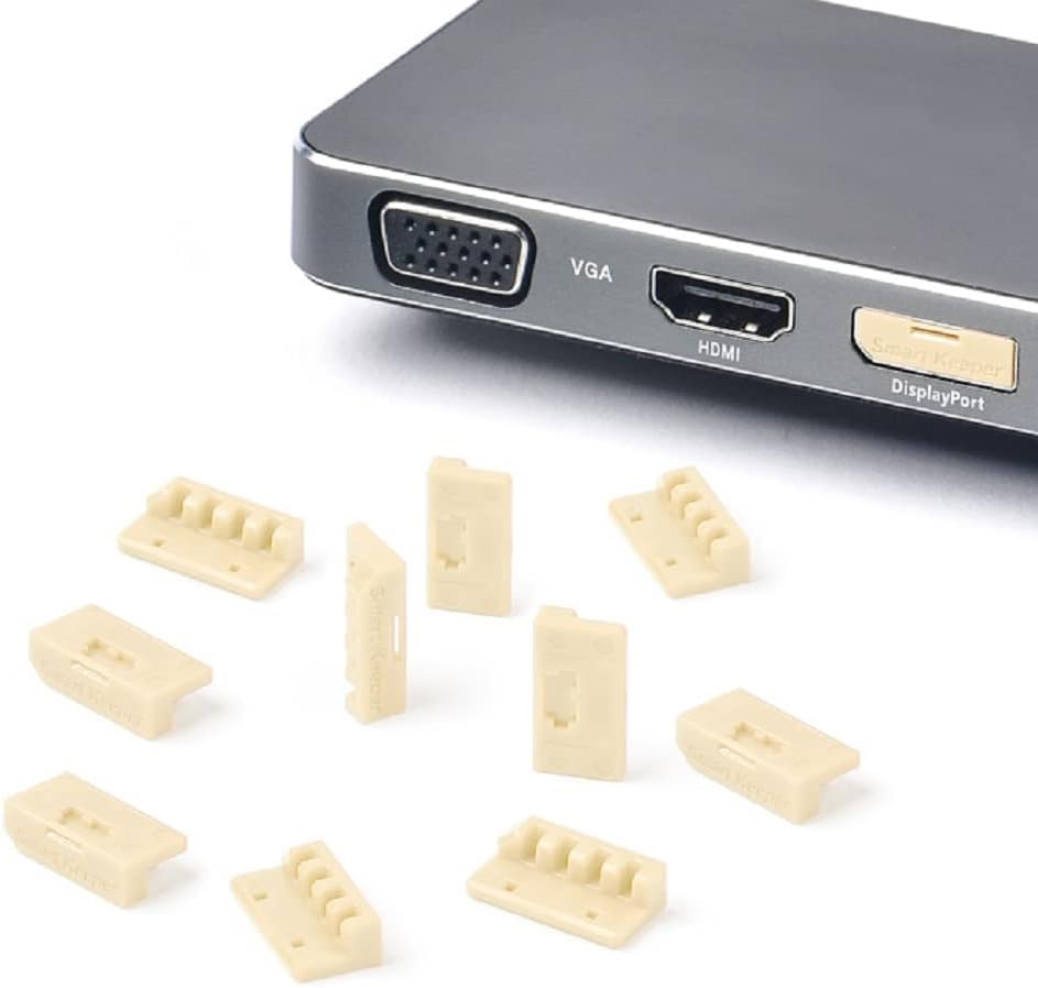 SmartKeeper Mini DisplayPort Blocker beige