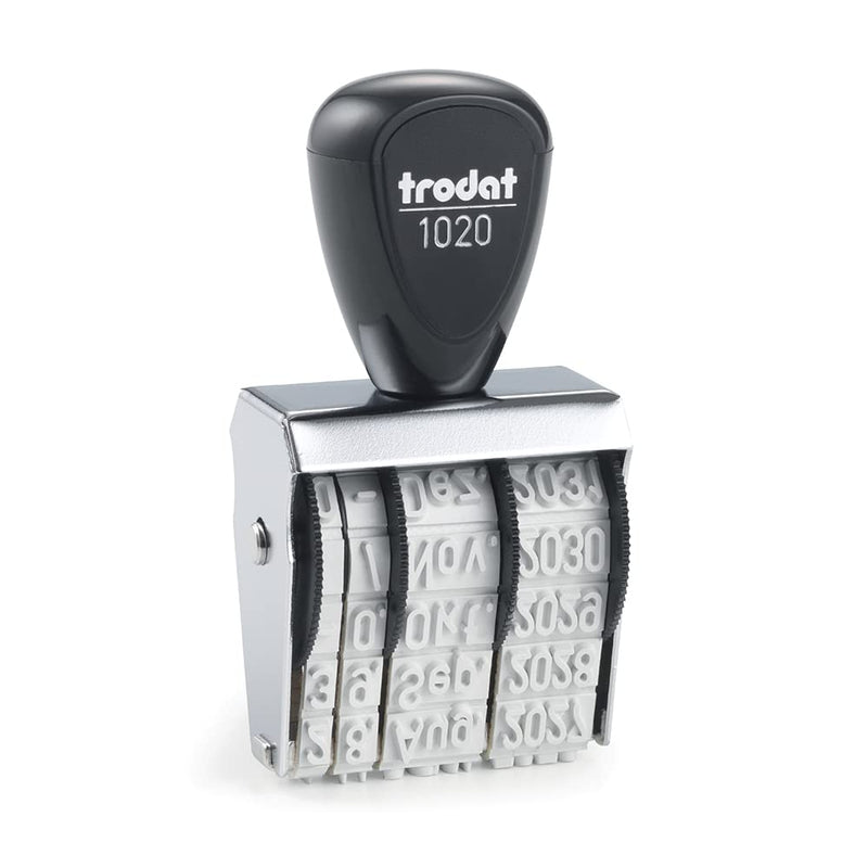 Trodat 1020 Classic Date Stamp German Month Abbreviated Imprint Size 5 x 32 mm Imprint: 5 x 32 mm