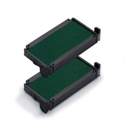 Trodat Replacement Ink Pads 6/4910 - Pack of 2 - Green Ink - for the Printy 4910 and 4810