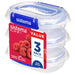 Sistema KLIP IT PLUS Food Storage Containers, 180 ml, 3 Piece Airtight Containers Set, Leak-Proof Seal, Easy Locking Clips, BPA-Free 180ml