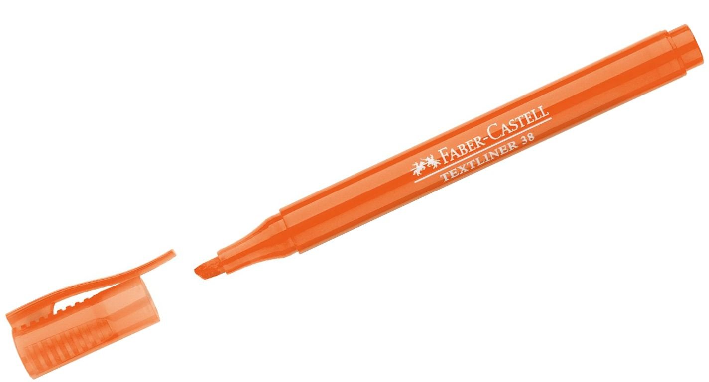 Faber Castell 157715"Textliner 38" Highlighter - Orange