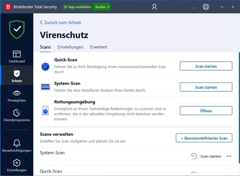 Bitdefender Total Security 3 Gerate / 18Mo DACH