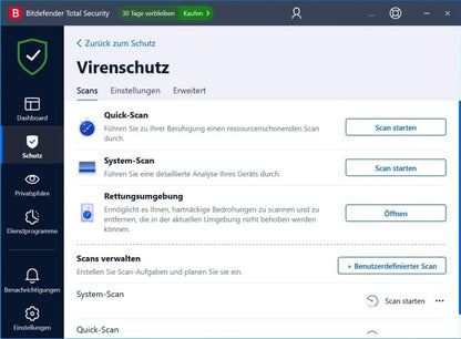 Bitdefender Total Security 3 Gerate / 18Mo DACH