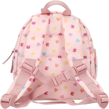 Depesche 12804 Princess Mimi Kitty Love - Rugzak in roze met kattengezicht en oren, schooltas met verstelbare riemen en hanger
