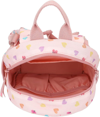 Depesche 12804 Princess Mimi Kitty Love - Rugzak in roze met kattengezicht en oren, schooltas met verstelbare riemen en hanger