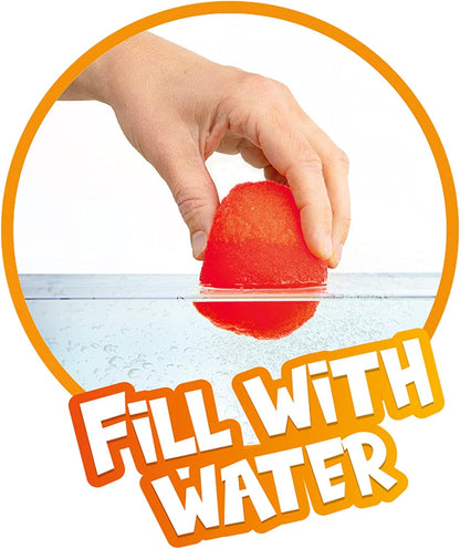 Toi-Toys wiederverwendbare Wasserbomben inklusive Ballschleuder - Wasserbälle Set - Wasser-Softball - Ø 8cm - 3 Stück - Sommer Outdoor