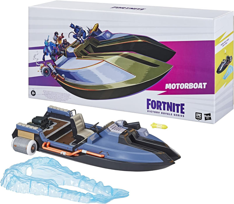 Hasbro Fortnite Victory Royale Series Motorboat Deluxe Collectible Vehicle with Accessories, 49 cm, Multicolor (F5905)