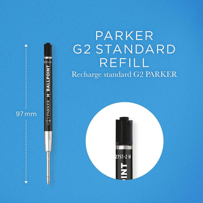 Parker Ballpoint Pen Refills | Medium Point | Black QUINKflow Ink | 20 Count Ballpoint refill Classic Black Pack of 20