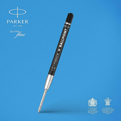 Parker Ballpoint Pen Refills | Medium Point | Black QUINKflow Ink | 20 Count Ballpoint refill Classic Black Pack of 20