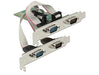 DeLOCK 89557 Internal Serial Interface Cards/Adapters - Interface Cards/Adapters (PCIe, Serial, Low-Profile, RS-232, Asix AX99100, 256 B)