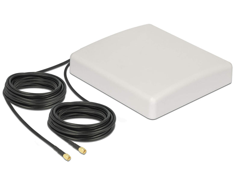 DELOCK Antenne LTE MIMO 2xSMA-St 8dBi + Kabel RG-5