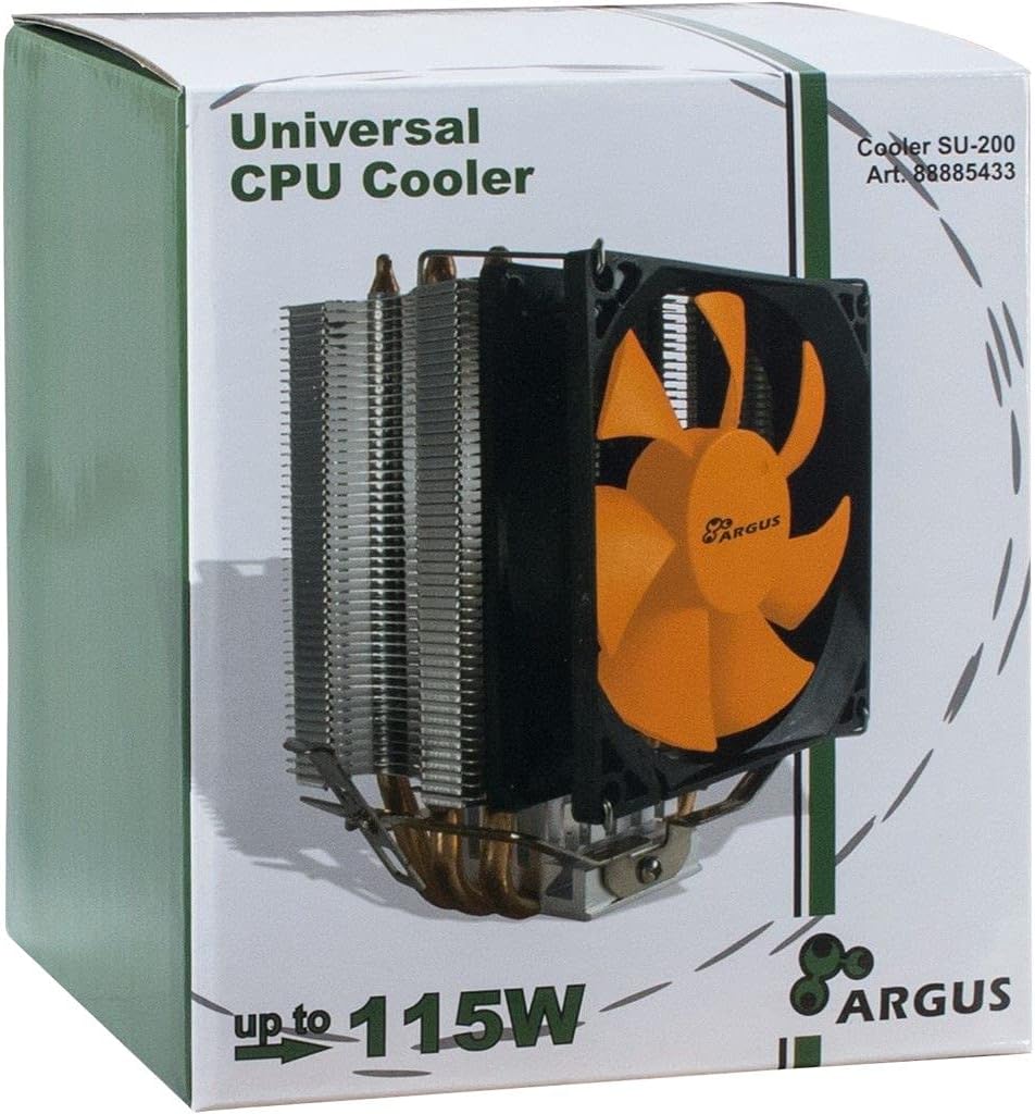 Inter-Tech Argus SU-200 Processor Cooler - LGA 1150, LGA 1151, LGA 1155 (Socket H2), LGA 1156 (Socket H),AMD A