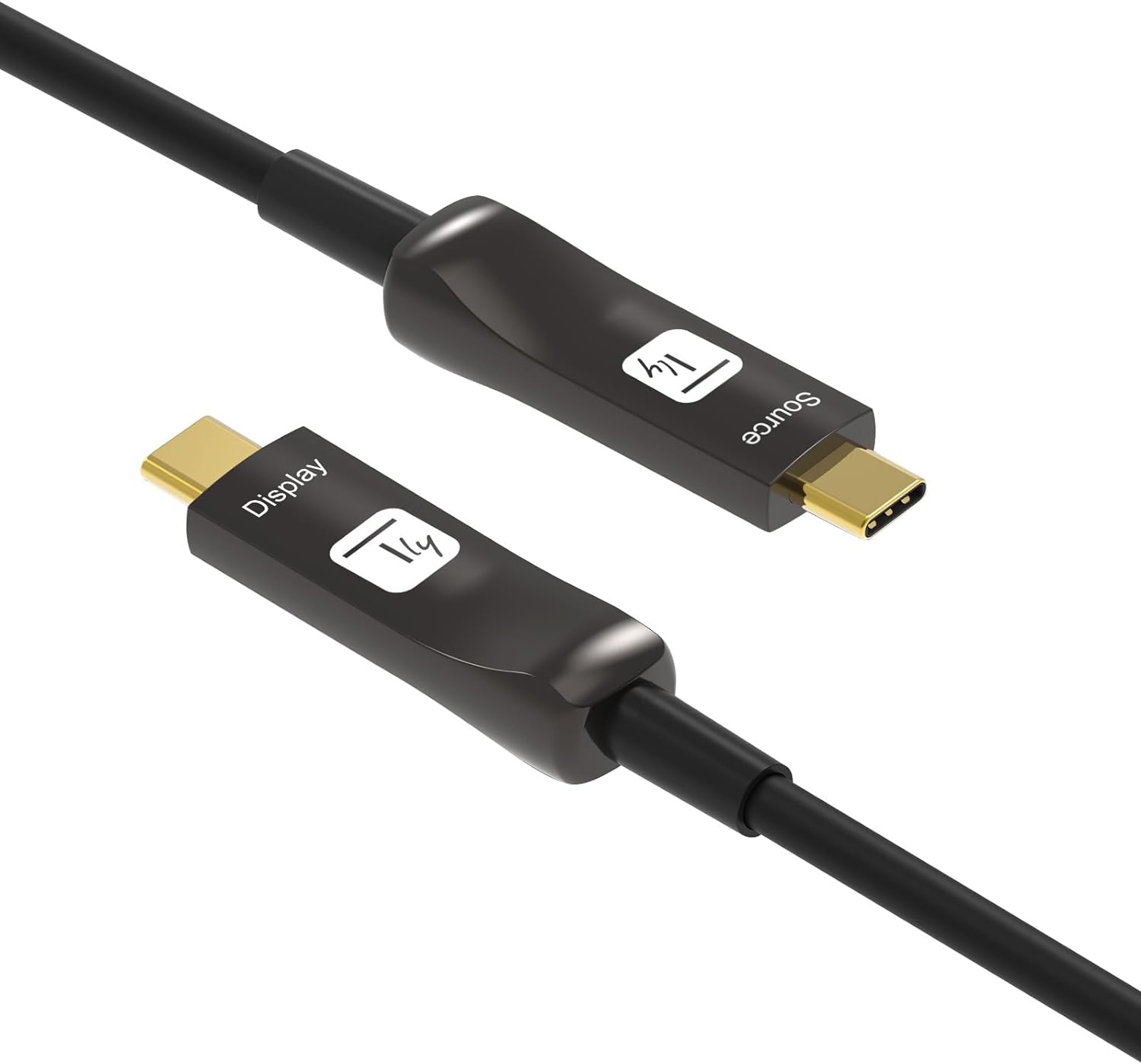TECHLY 367614 Active Optical Cable USB-C™ M/M AOC Fiber Optics 4K 20 m Black