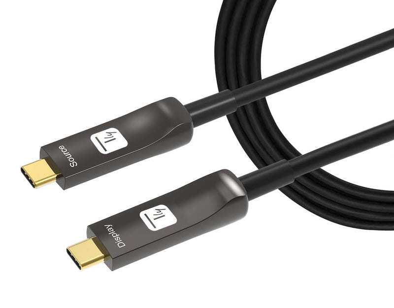 TECHLY 367614 Active Optical Cable USB-C™ M/M AOC Fiber Optics 4K 20 m Black