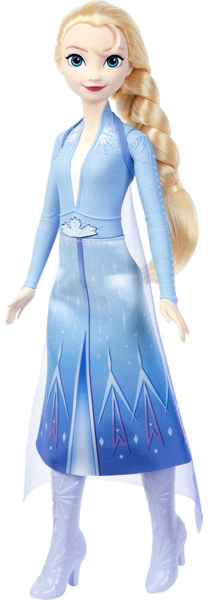 Mattel Disney Frozen Elsa Singing Fashion Doll, Singing Adventure in Signature Clothing, Sings “Into the Unknown” from Disney Frozen 2 Movie, HXD31, Let It Go English Let It Go