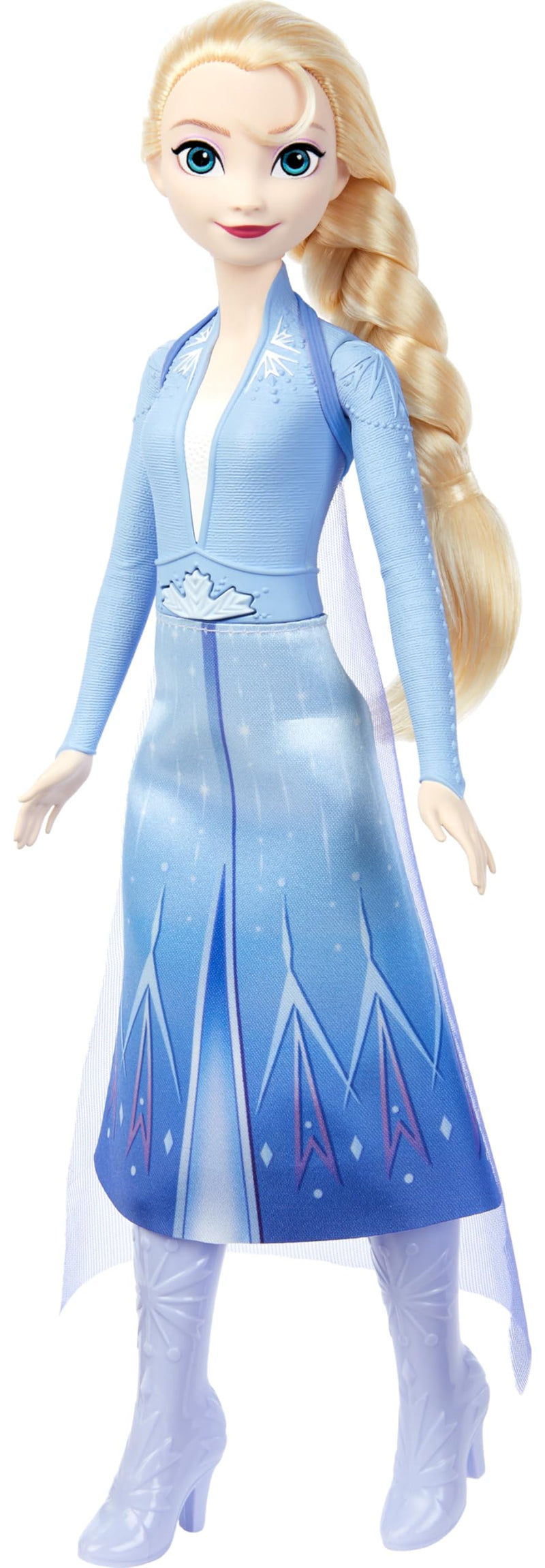 Mattel Disney Frozen Elsa Singing Fashion Doll, Singing Adventure in Signature Clothing, Sings “Into the Unknown” from Disney Frozen 2 Movie, HXD31, Let It Go English Let It Go