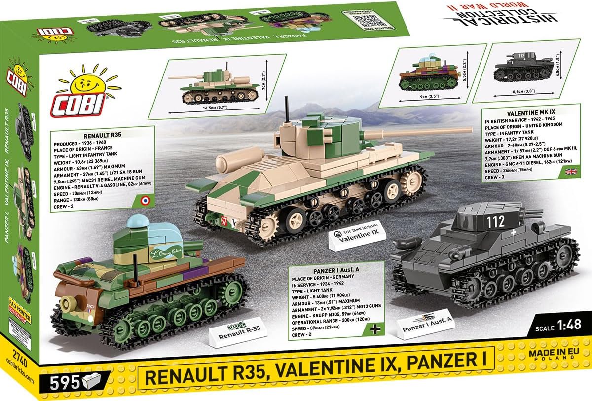 Cobi - World War II - 3 Tank Pack 620 pcs - (Not For Sale In Hungary) /Toys