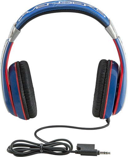 eKids Marvel Avengers Assemble Kid friendly cuffie volume ridotto con Iron Man Hulk Capitan America e Thor Graphics - Gli stili possono variare