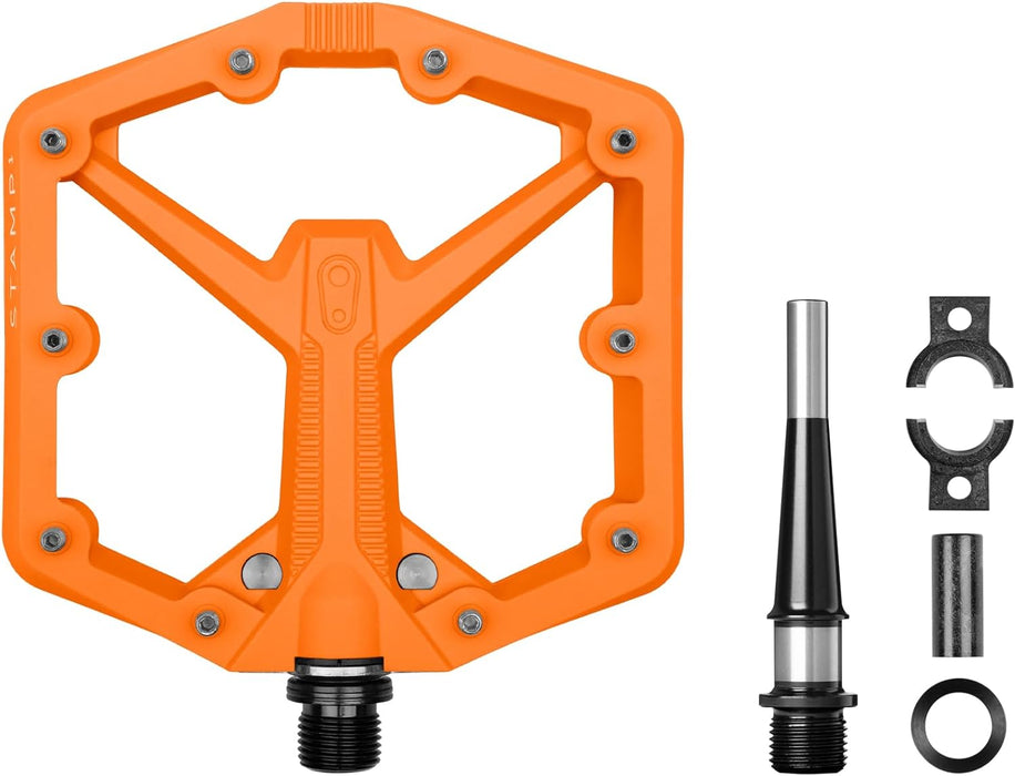 Crankbrothers Stamp Flat BMX/MTB Bike Pedal - Platform Bicycle Pedal, Minimal Profile, Adjustable Grip