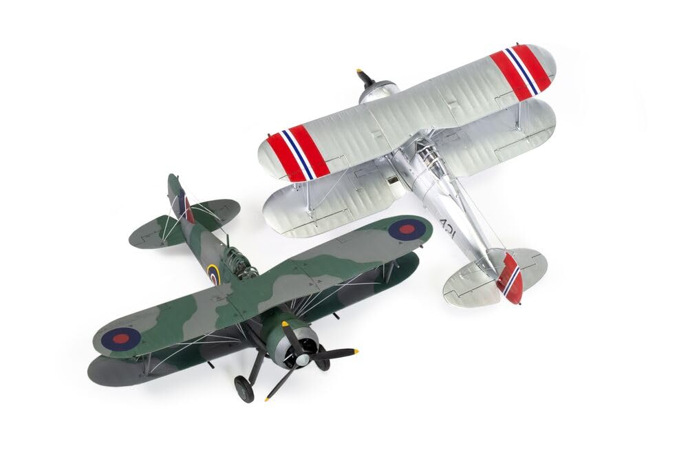 Airfix A02052B Gloster Gladiator Mk.I/Mk.II Classic Kit Military Aircraft, un Painted