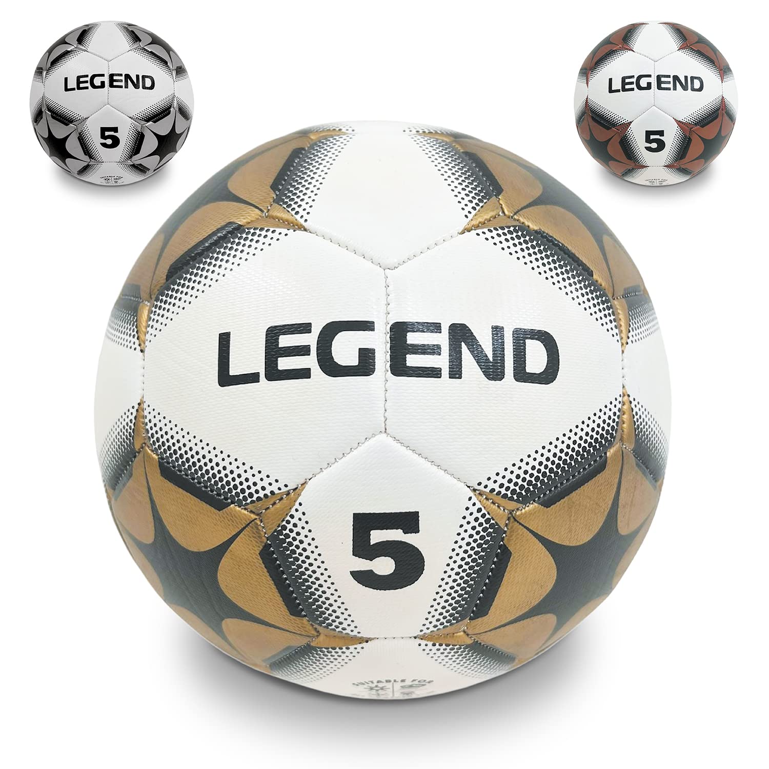 Mondo Toys - LEGEND genaaide voetbal - officieel product - maat 5-400 g - 13989