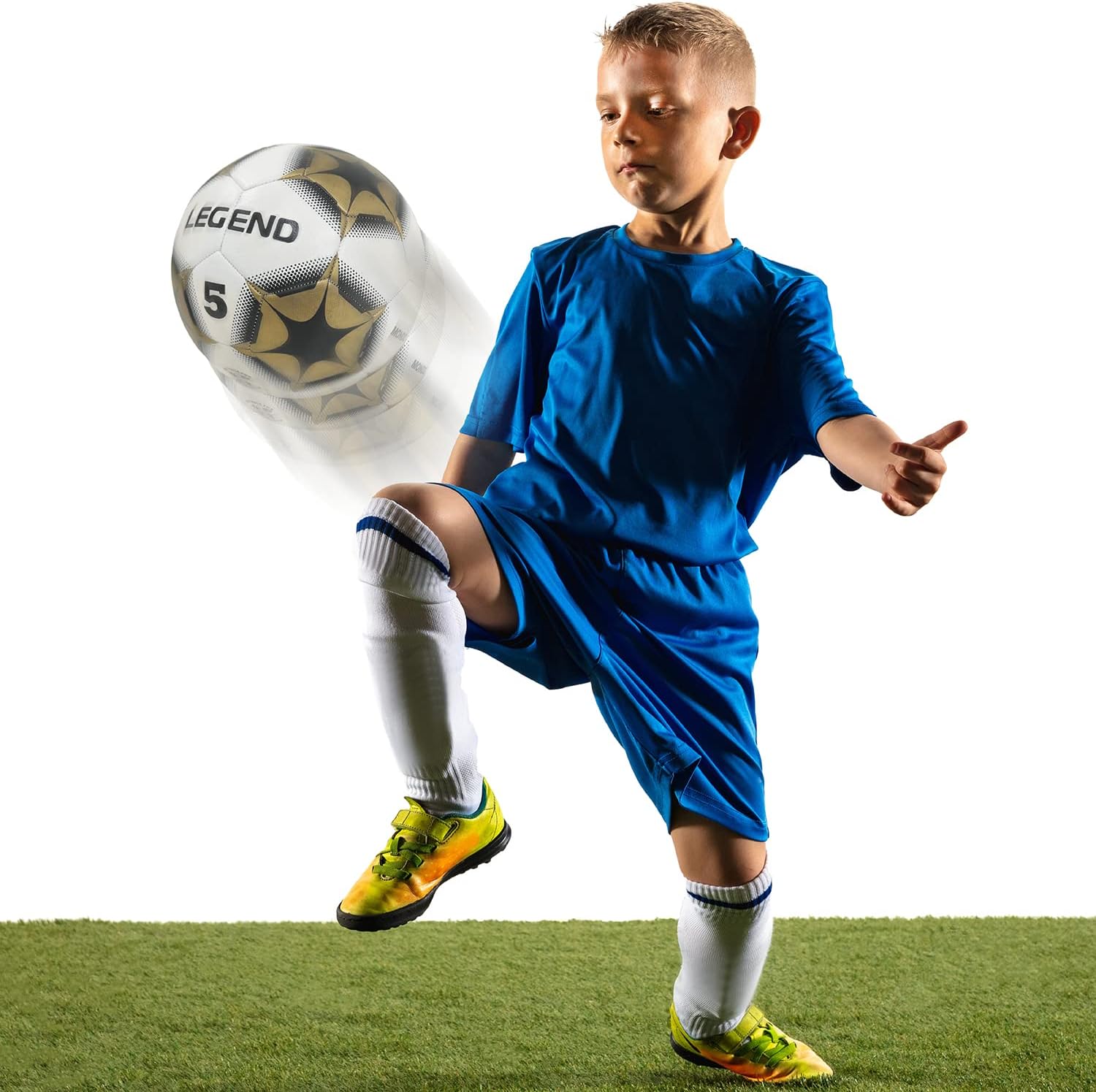 Mondo Toys - LEGEND genaaide voetbal - officieel product - maat 5-400 g - 13989