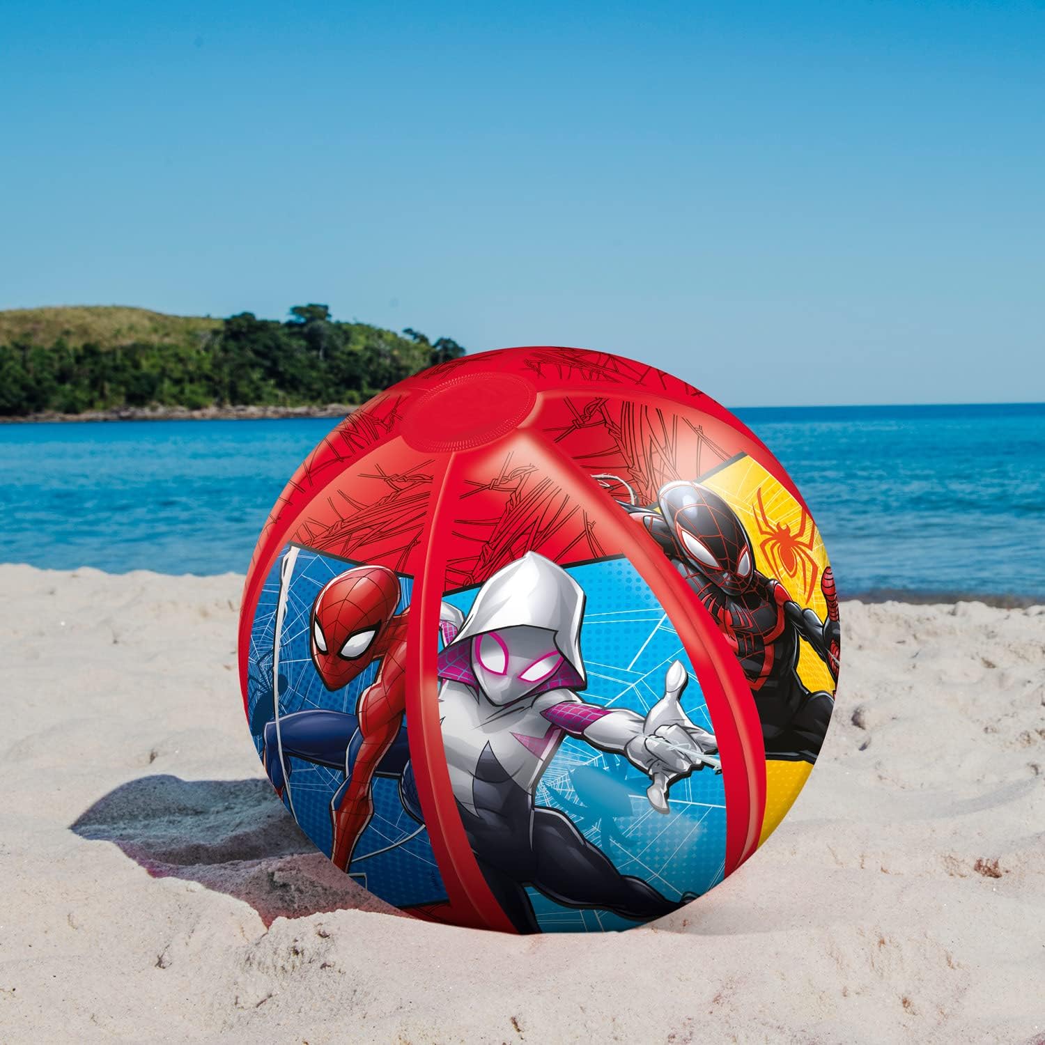 Mondo Toys - Spiderman Beach Ball - Colorful Beach Ball - Inflatable - Ideal for playing in the water - Suitable for Kids/Teens/Adults - 50 cm Diameter - 16929