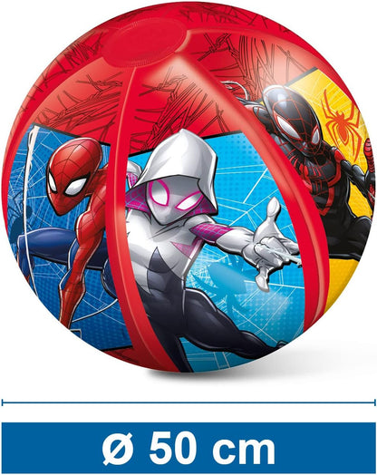 Mondo Toys - Spiderman Beach Ball - Colorful Beach Ball - Inflatable - Ideal for playing in the water - Suitable for Kids/Teens/Adults - 50 cm Diameter - 16929
