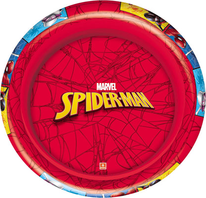 Mondo Toys Spiderman Opblaasbaar zwembad met 2 ringen, voor kinderen, 2 ringen, diameter 100 cm, 10 maanden, 16931