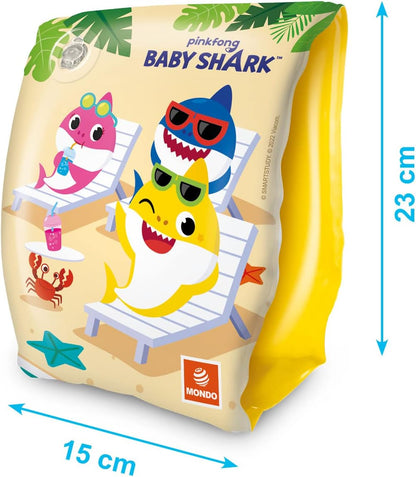 Mondo Toys - BABY SHARK Arm Bands - Children's Safety Armrests - PVC Material - Suitable for children from 2 to 6 years with weight 6-20 kg - 16933 BABY SHARK Special