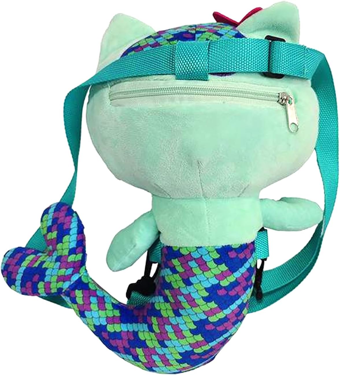 CYPBRANDS Plüsch-Rucksack mit Reißverschluss und verstellbaren Bändern, Plüsch, ideal für Jungen und Mädchen