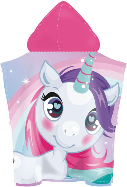 ARDITEX ZASKA Unicorn ZK15935 Microfibre Poncho with Hood 55 x 55 cm