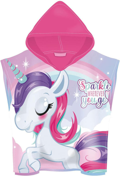 ARDITEX ZASKA Unicorn ZK15935 Microfibre Poncho with Hood 55 x 55 cm