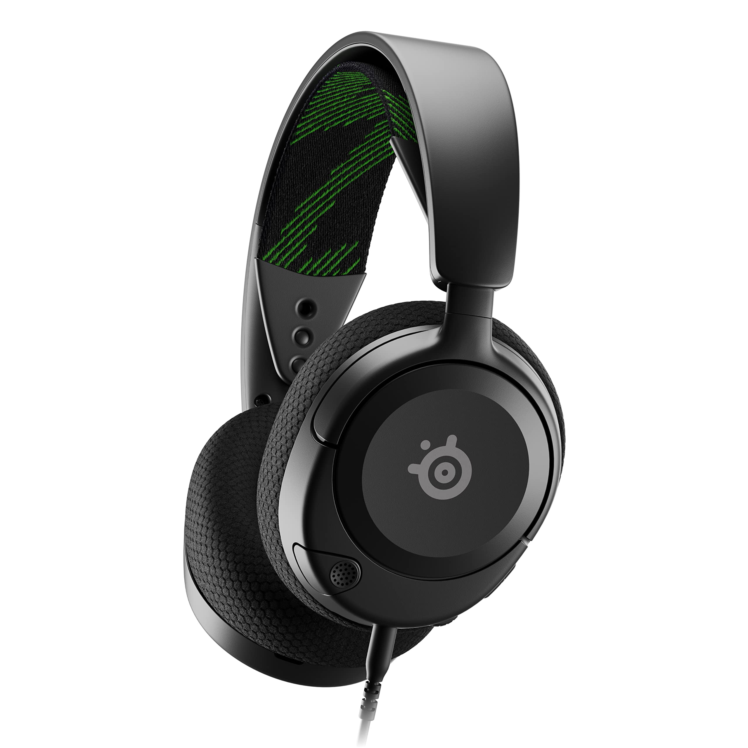SteelSeries Arctis Nova 1X Xbox Series X/S Gaming Headset - Hi-Fi Drivers - 360° Spatial Audio - AirWeave Memory Foam Ear Cushions - Lightweight - Also compatible with PC, PS5, PS4, Switch - Black 3.5