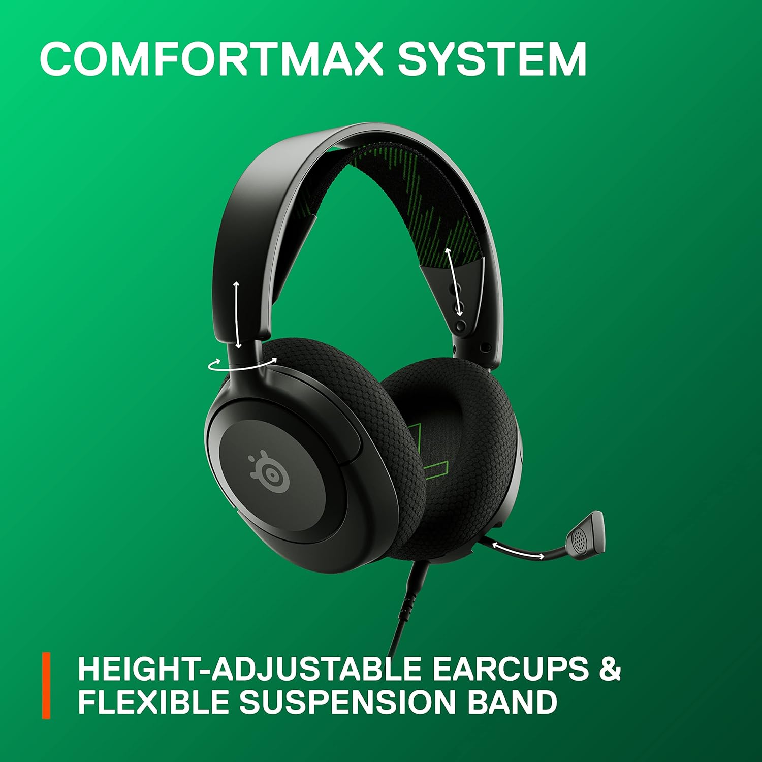SteelSeries Arctis Nova 1X Xbox Series X/S Gaming Headset - Hi-Fi Drivers - 360° Spatial Audio - AirWeave Memory Foam Ear Cushions - Lightweight - Also compatible with PC, PS5, PS4, Switch - Black 3.5
