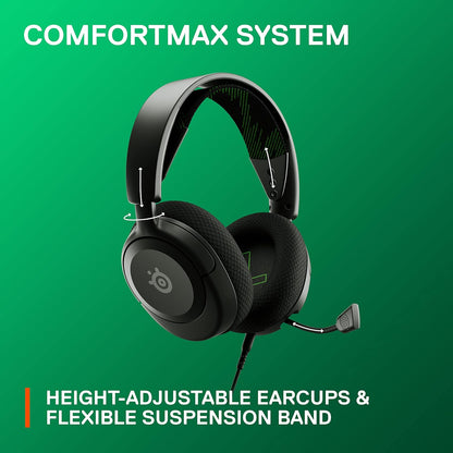 SteelSeries Arctis Nova 1X Xbox Series X/S Gaming Headset - Hi-Fi Drivers - 360° Spatial Audio - AirWeave Memory Foam Ear Cushions - Lightweight - Also compatible with PC, PS5, PS4, Switch - Black 3.5