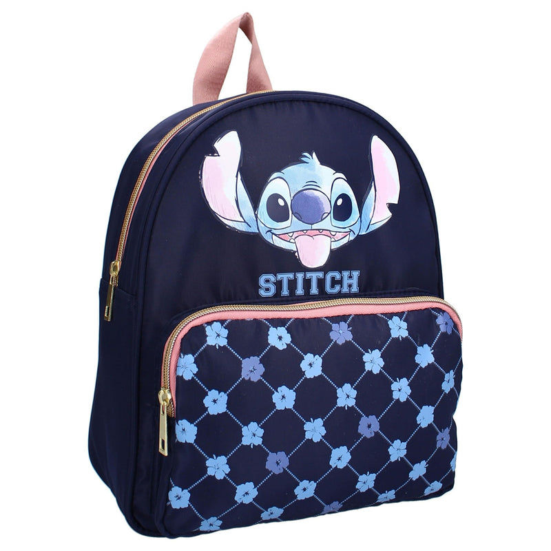 Zaino STITCH Independent da Disney Lilo e Stitch - Zainetto per Ragazzi | Scuola | Tempo Libero - Colore Blu Scuro - size 30x25x10 cm, Multicolored, Normale