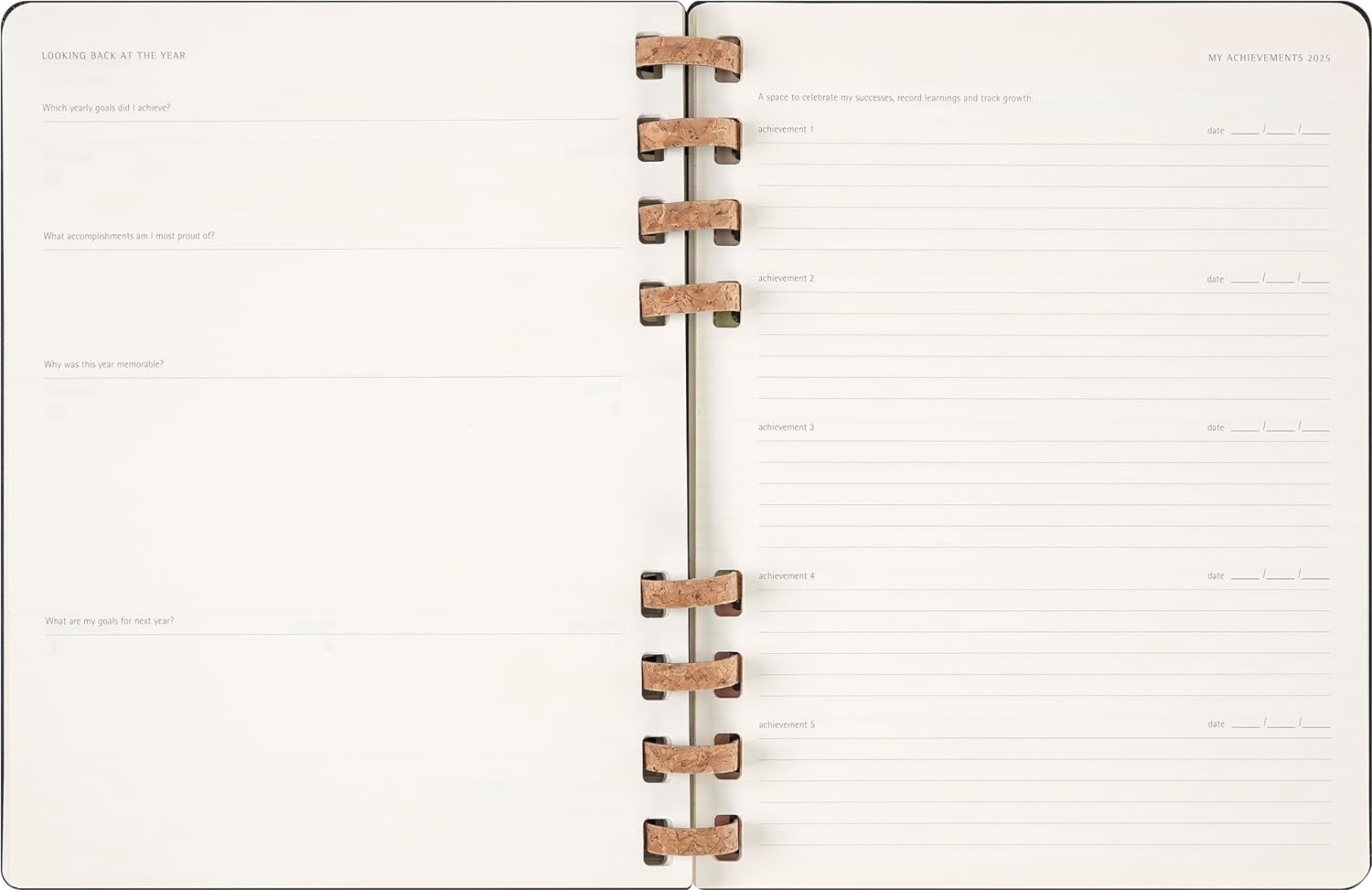 Moleskine Weekly & Monthly Planner, Agenda Semanal y Mensual Espiral 12 Meses 2025, Tapa Dura y Cierre Elástico, Color Negro, Formato Extra Grande 20,4X25,2 cm