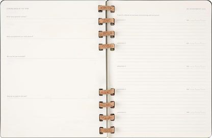 Moleskine Weekly & Monthly Planner, Agenda Semanal y Mensual Espiral 12 Meses 2025, Tapa Dura y Cierre Elástico, Color Negro, Formato Extra Grande 20,4X25,2 cm