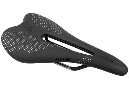 WTB Gravelier Bike Saddle – 246x140mm, Flexible Base with Fusion Form Technology, Perineal Relief Cutout for Gravel and Endurance Rides – Integrated Tool Mount