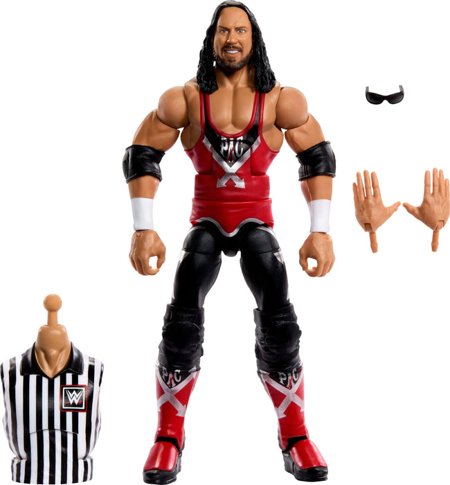 Mattel WWE Elite Collection Action Figure SummerSlam X-Pac with Accessory and Referee Build-A-Figure Parts