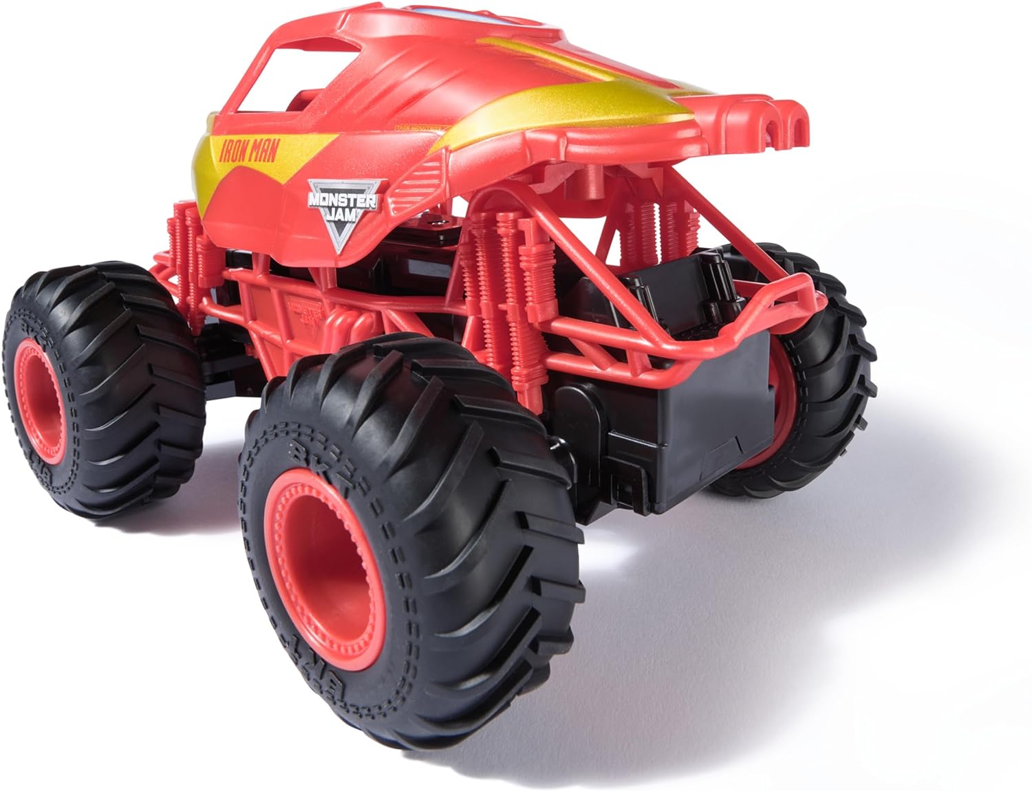 Monster Jam, Marvel Iron Man RC Monster Truck, 1:24 Scale, Kids’ Toys for Boys and Girls Aged 3 and up