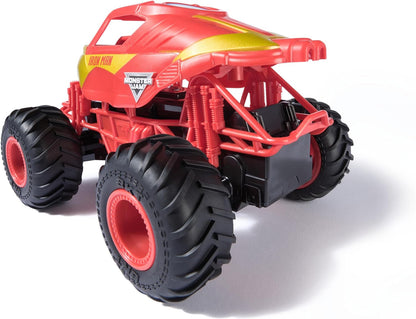 Monster Jam, Marvel Iron Man RC Monster Truck, 1:24 Scale, Kids’ Toys for Boys and Girls Aged 3 and up